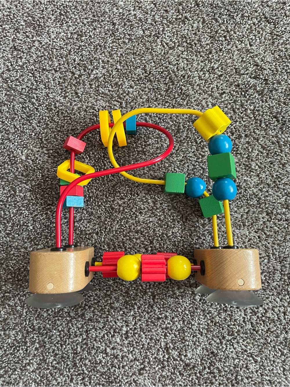 Montessori-Style Wooden Bead Maze Activity Toy - Multicolor